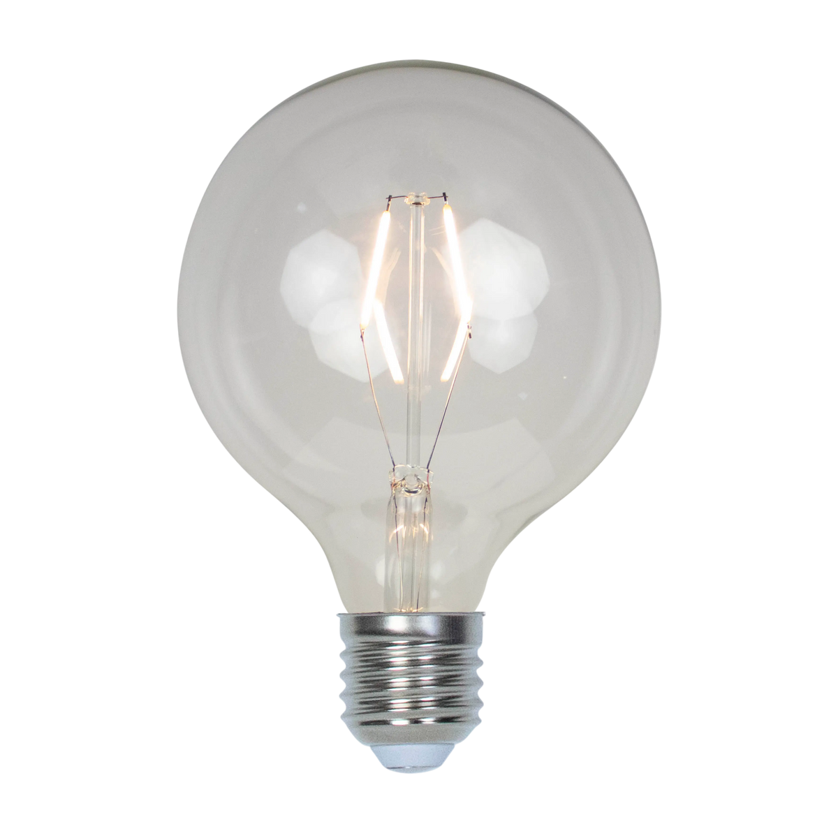 LED G125 E27 2W clear 13x13x16