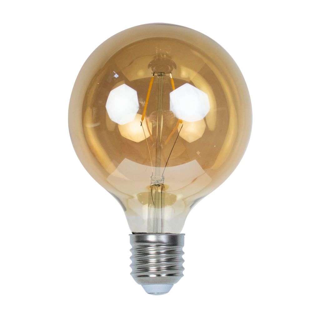 LED G125 E27 2W gold 13x13x16
