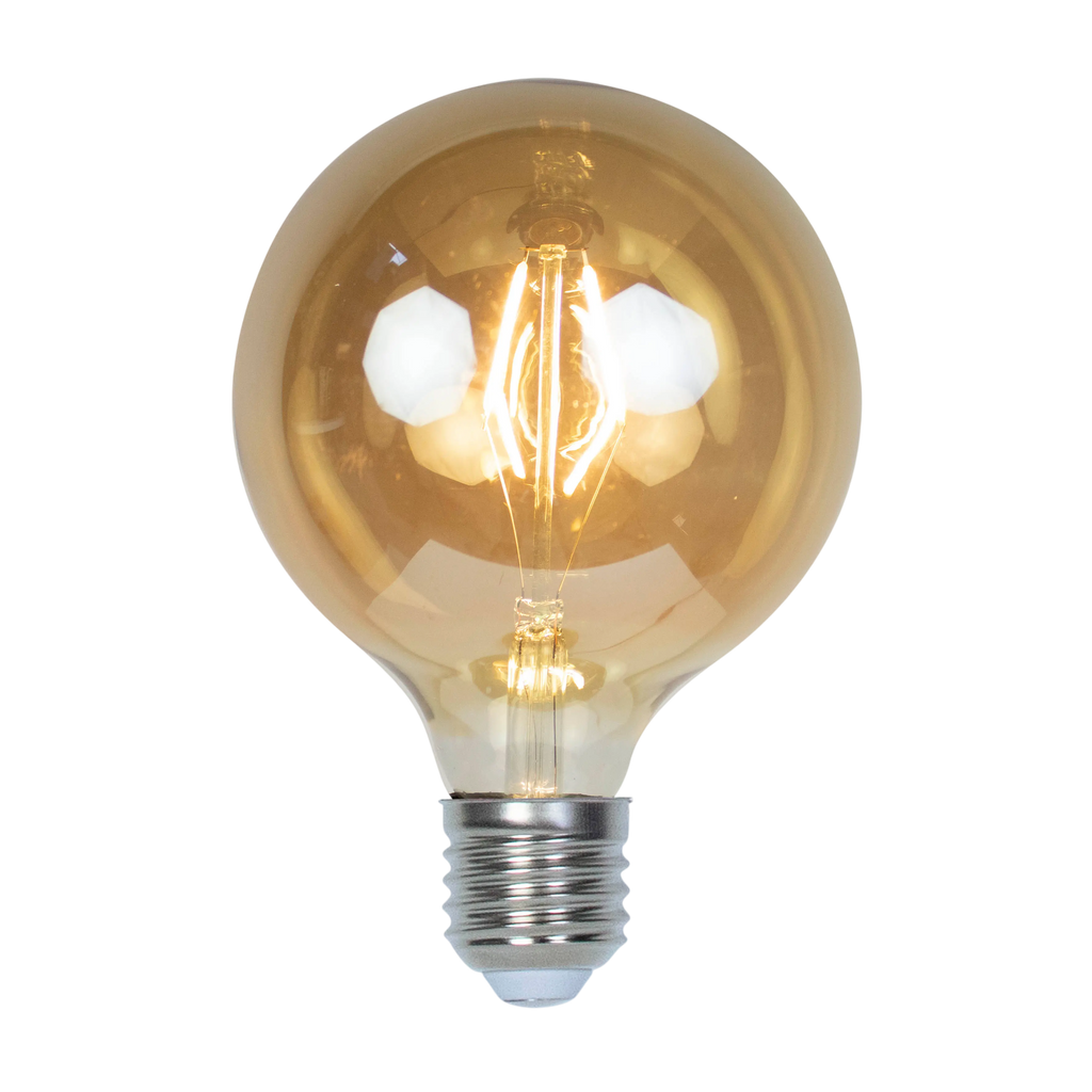 LED G125 E27 2W gold 13x13x16