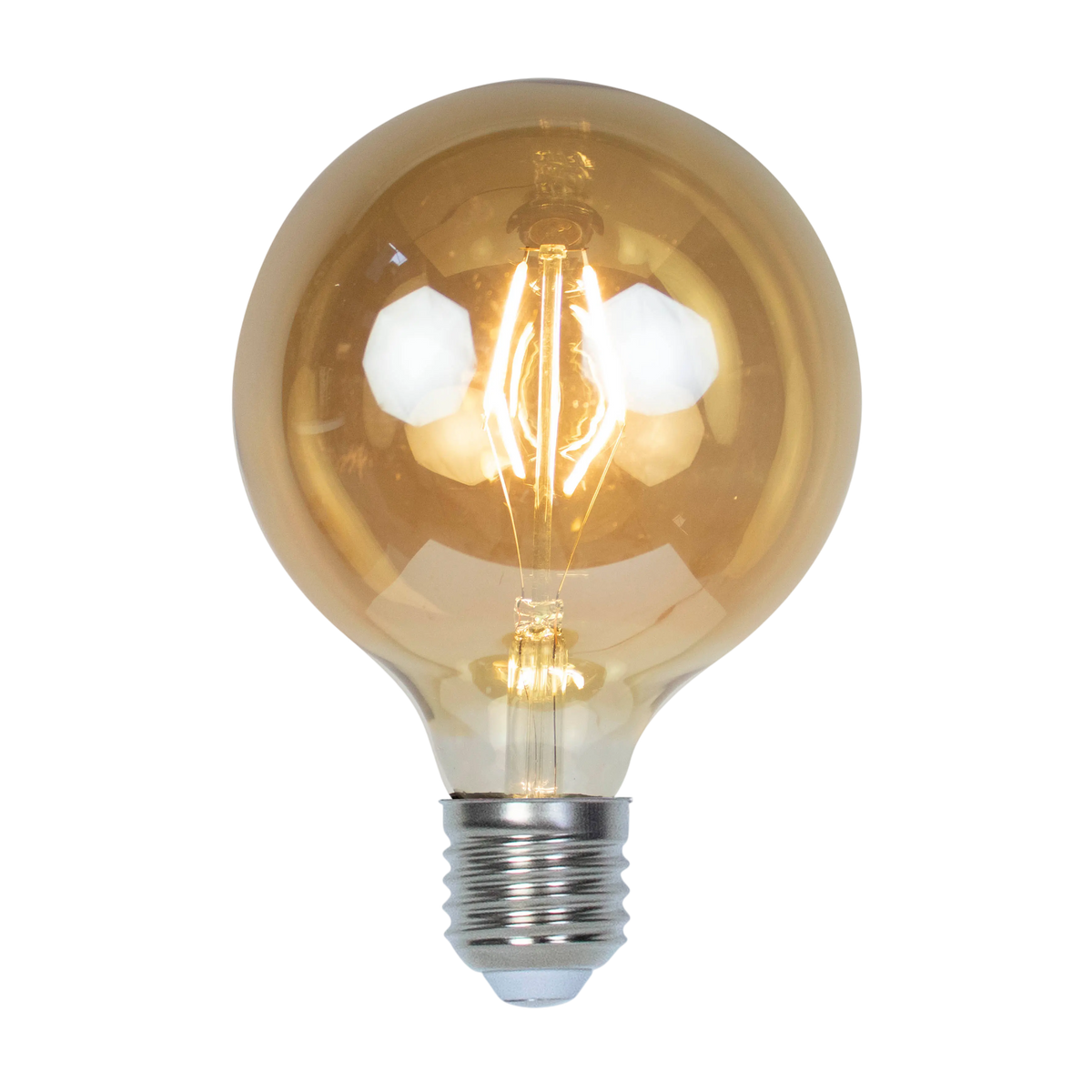 LED G125 E27 2W gold 13x13x16