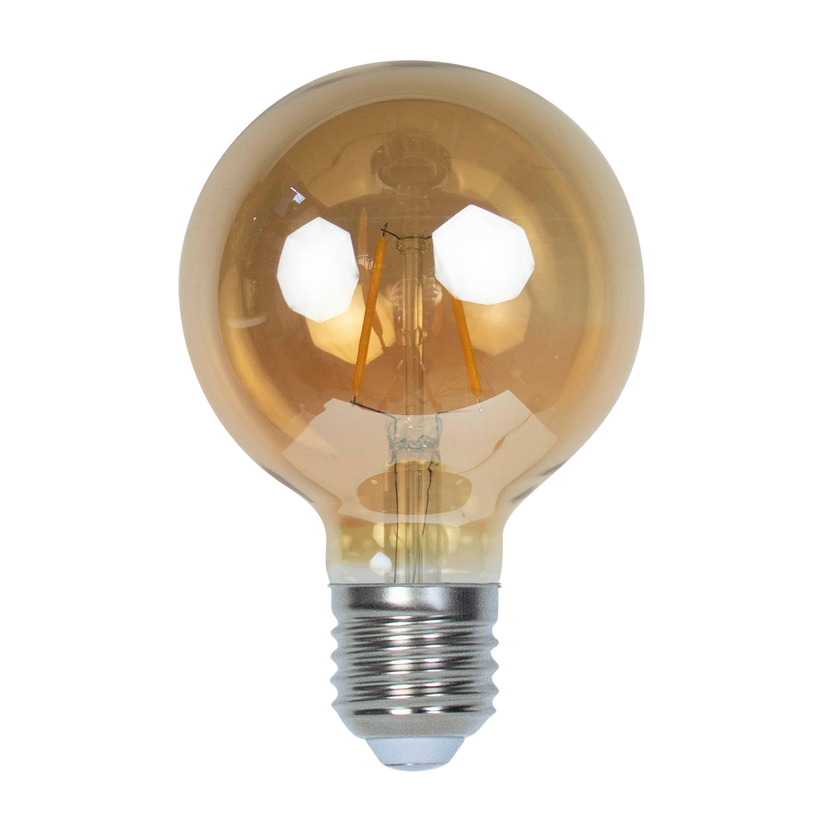 LED G95 E27 2W gold 10x10x14