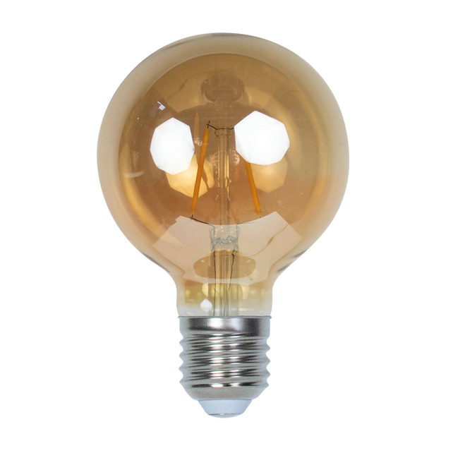 LED G95 E27 2W gold 10x10x14