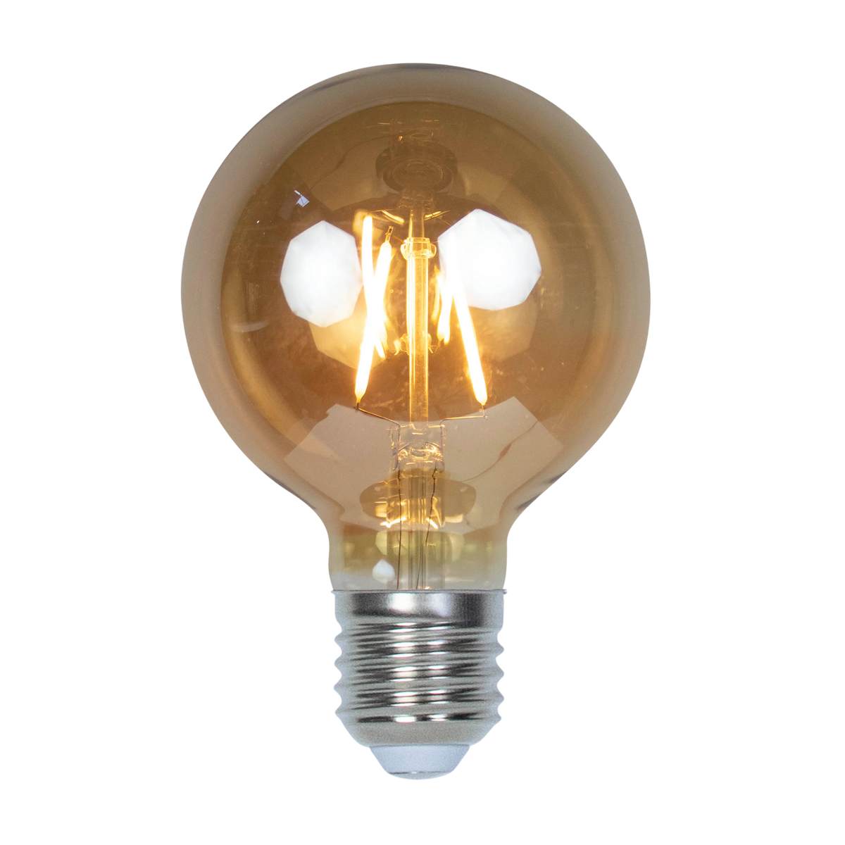 LED G95 E27 2W gold 10x10x14