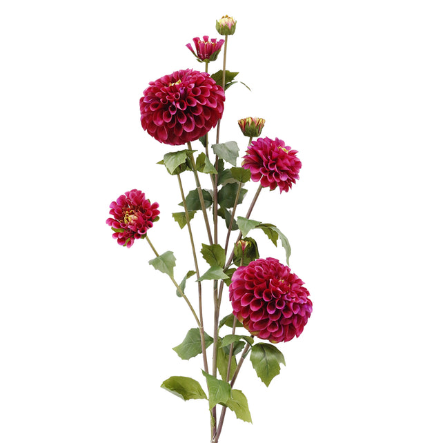 Flower DAHLIA 114cm dark pink