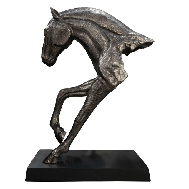 Sculpture horse ALU/GUN 64x30x90