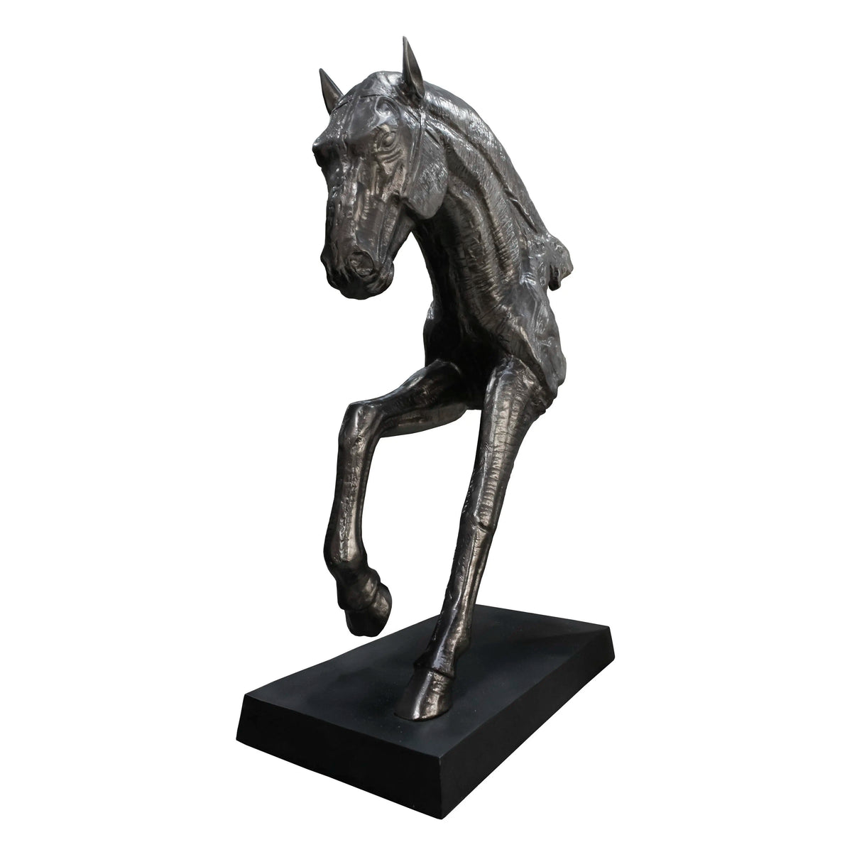 Sculpture horse ALU/GUN 64x30x90