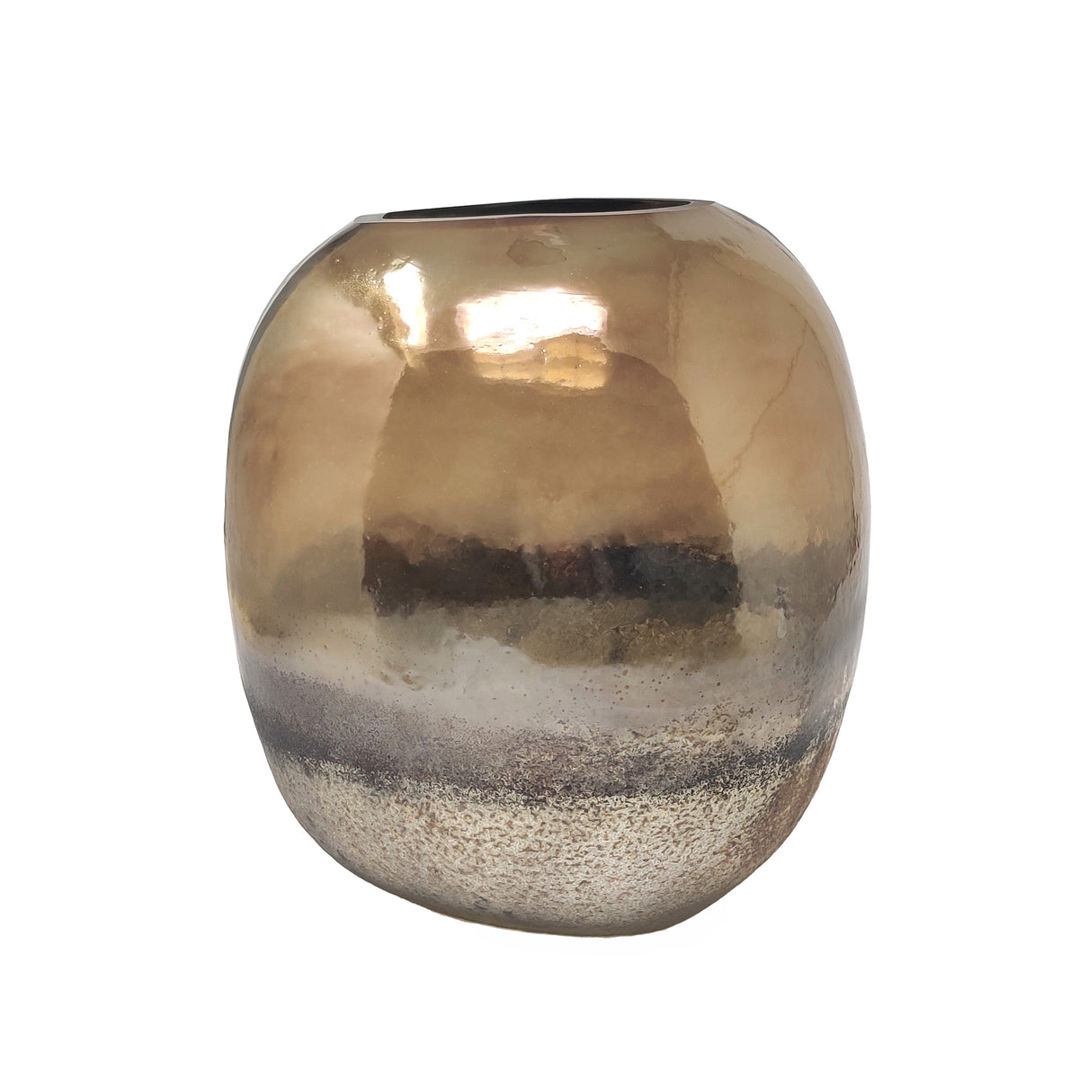 Vase DUNE Ø25x27cm antique smoke