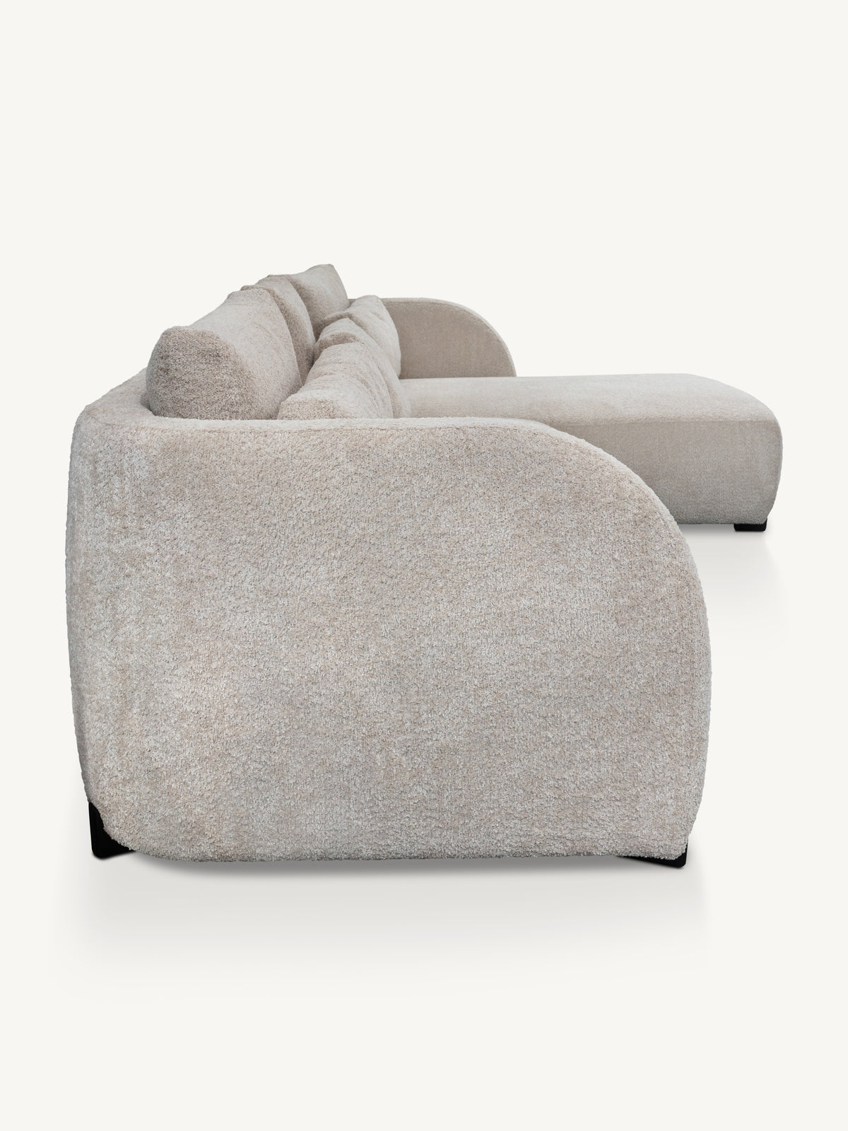 Sofa SEVILLA lounge right 345x176x80cm beige