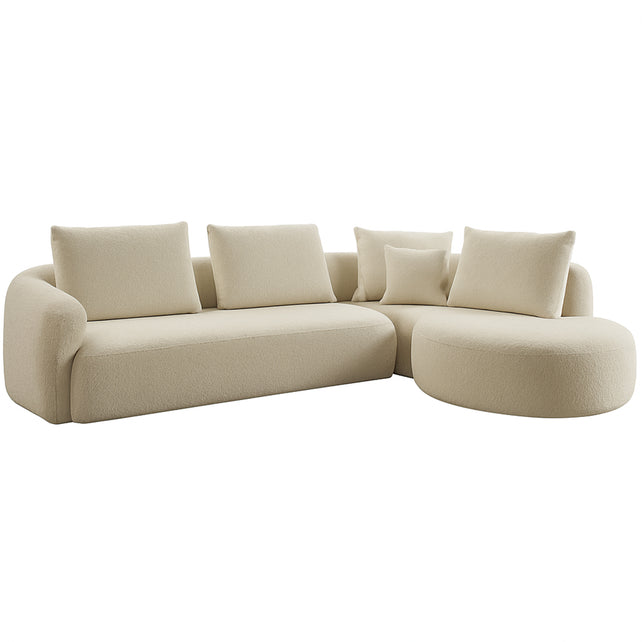 Sofa MONTREAL lounge right 329x262x86cm beige