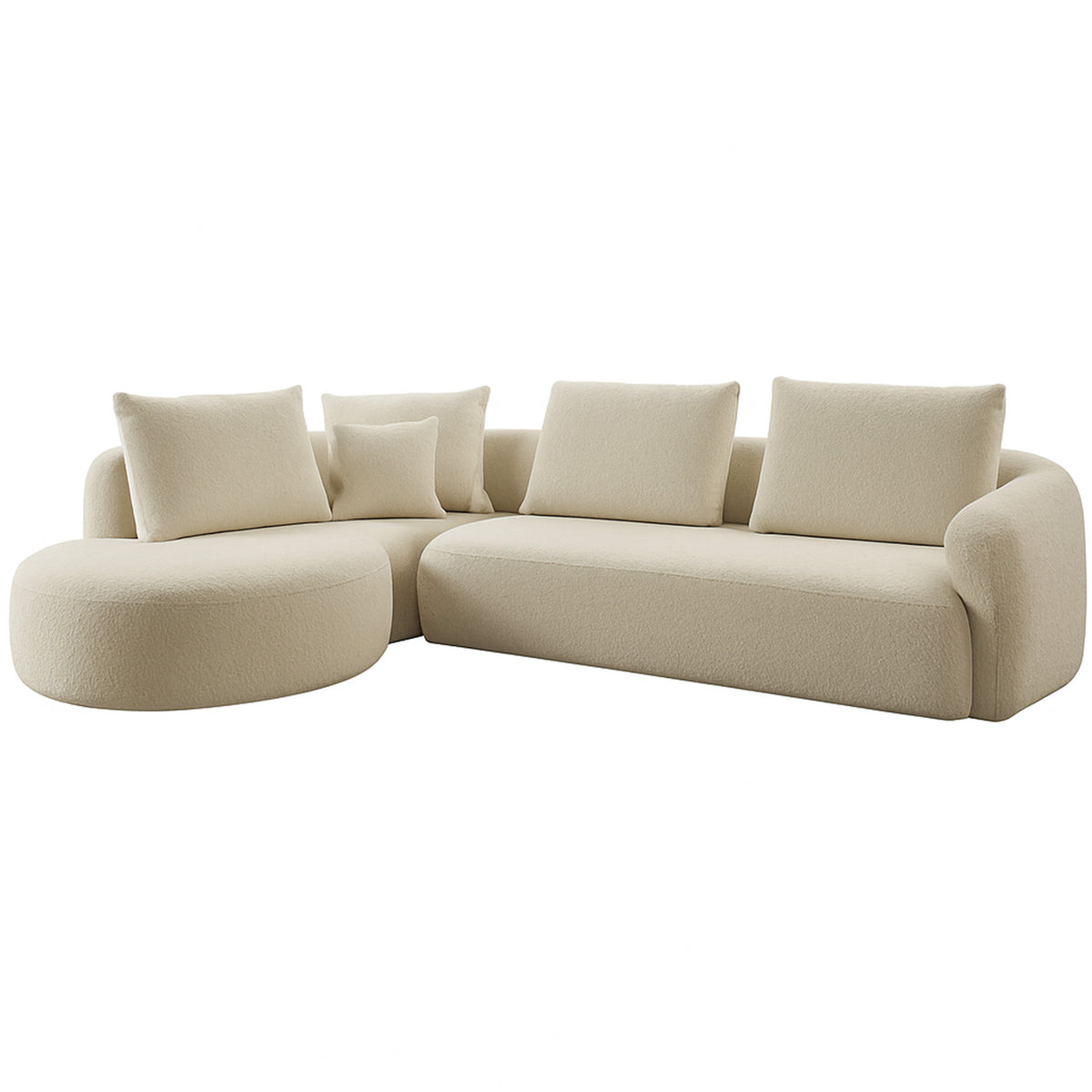 Sofa MONTREAL lounge left 329x262x86cm beige
