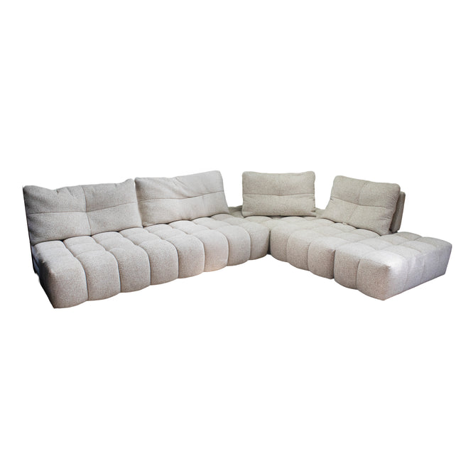 Cornersofa PALM SPRINGS adjustable 375x284x95 cream