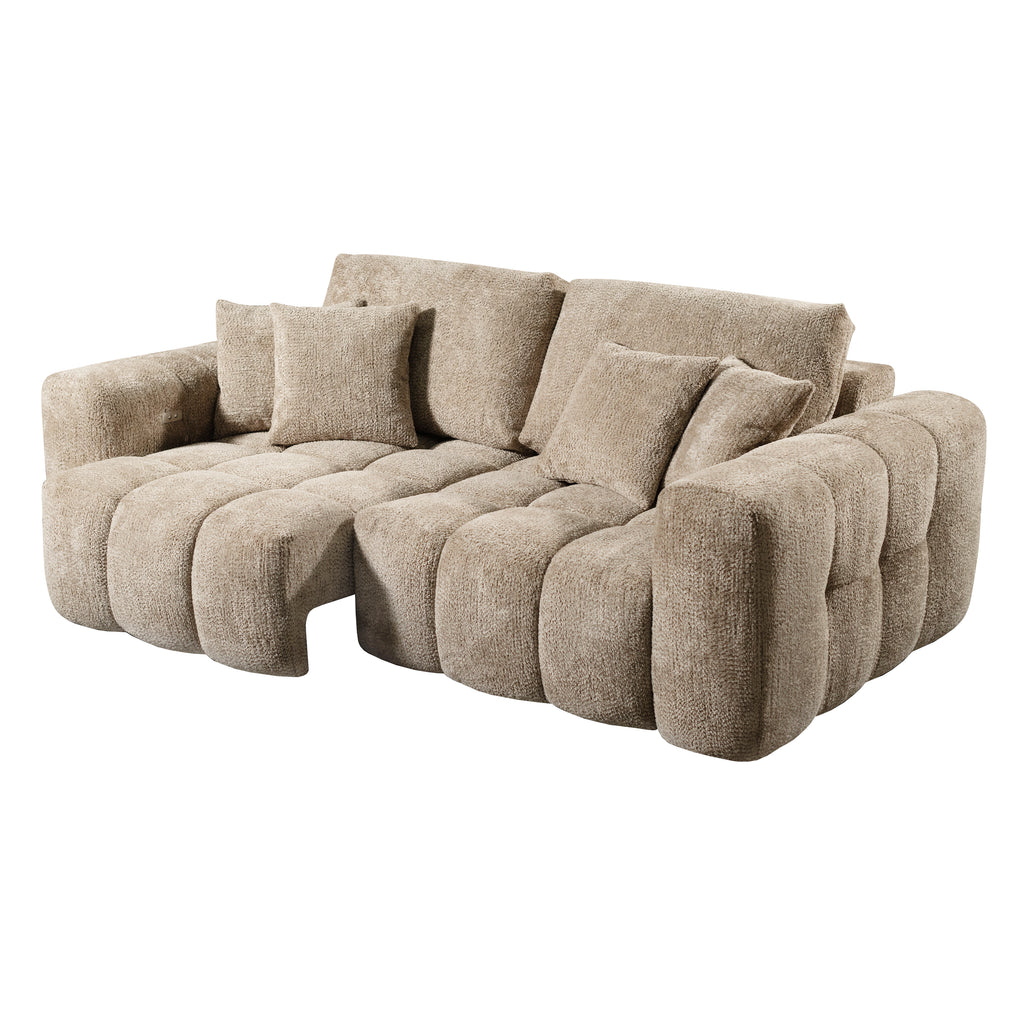 Sofa PAROS 3-seat 242x136x94cm stone