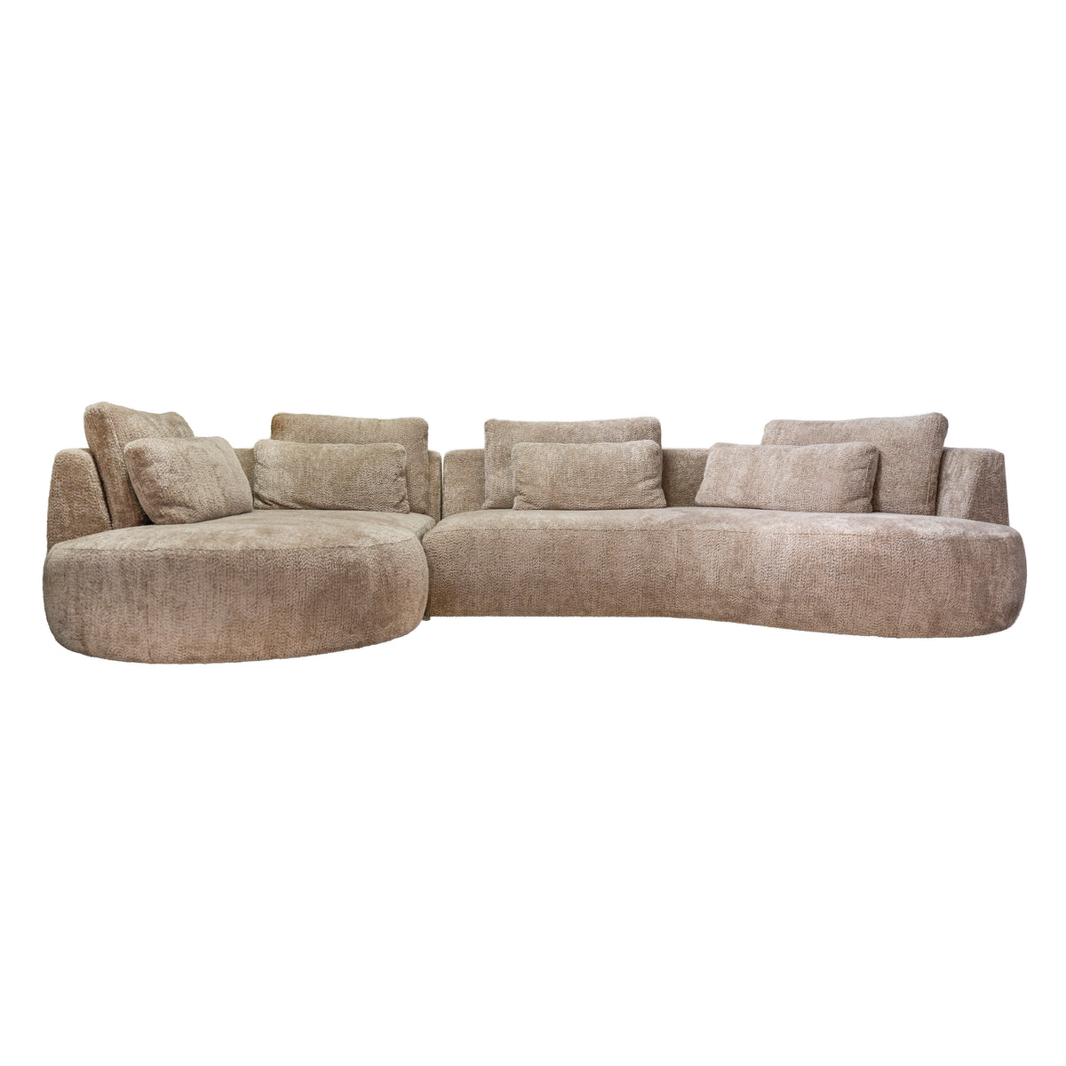 Bank MADRIO lounge links 351x183x80cm zand