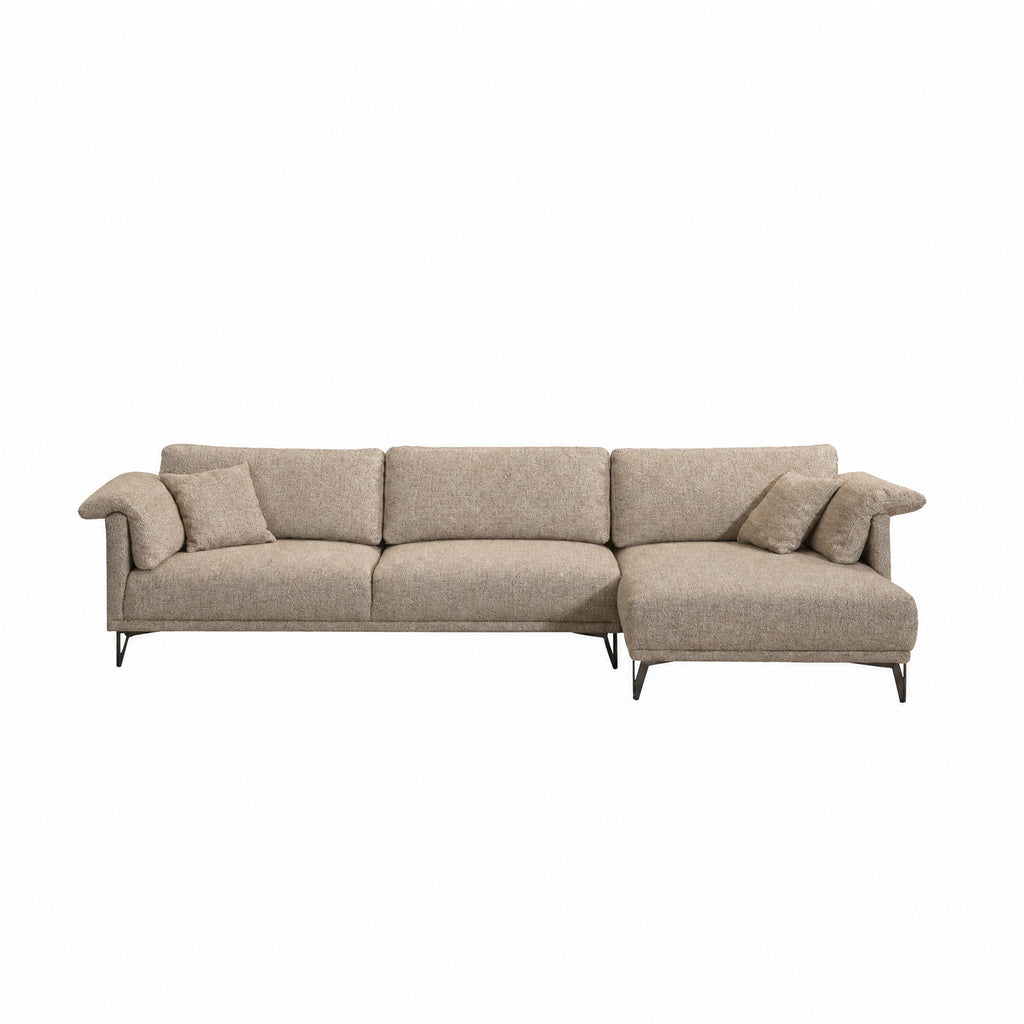 Sofa PARMA lounge right 316x106x83cm sand
