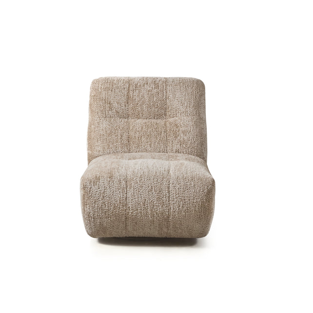 Swivel chair CADIZ 73x84x100cm cream