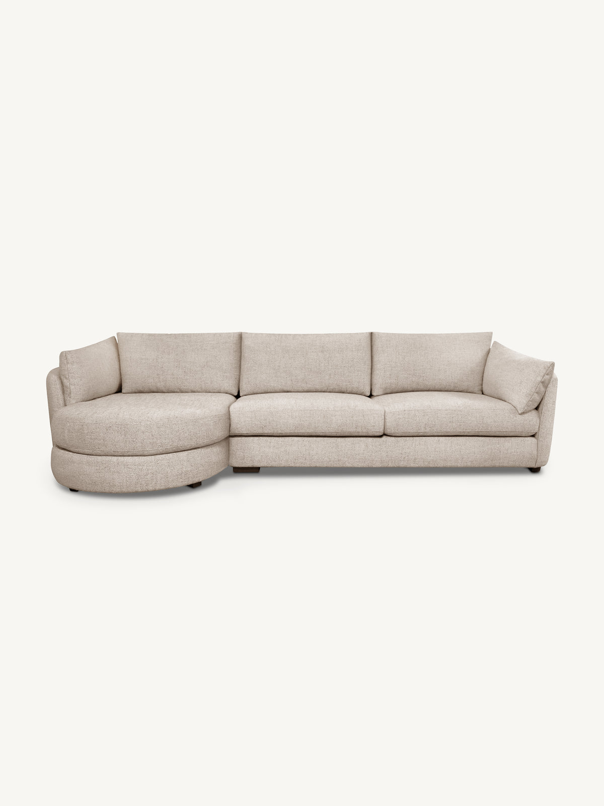 Sofa BILBAO lounge left 347x92x104cm sand