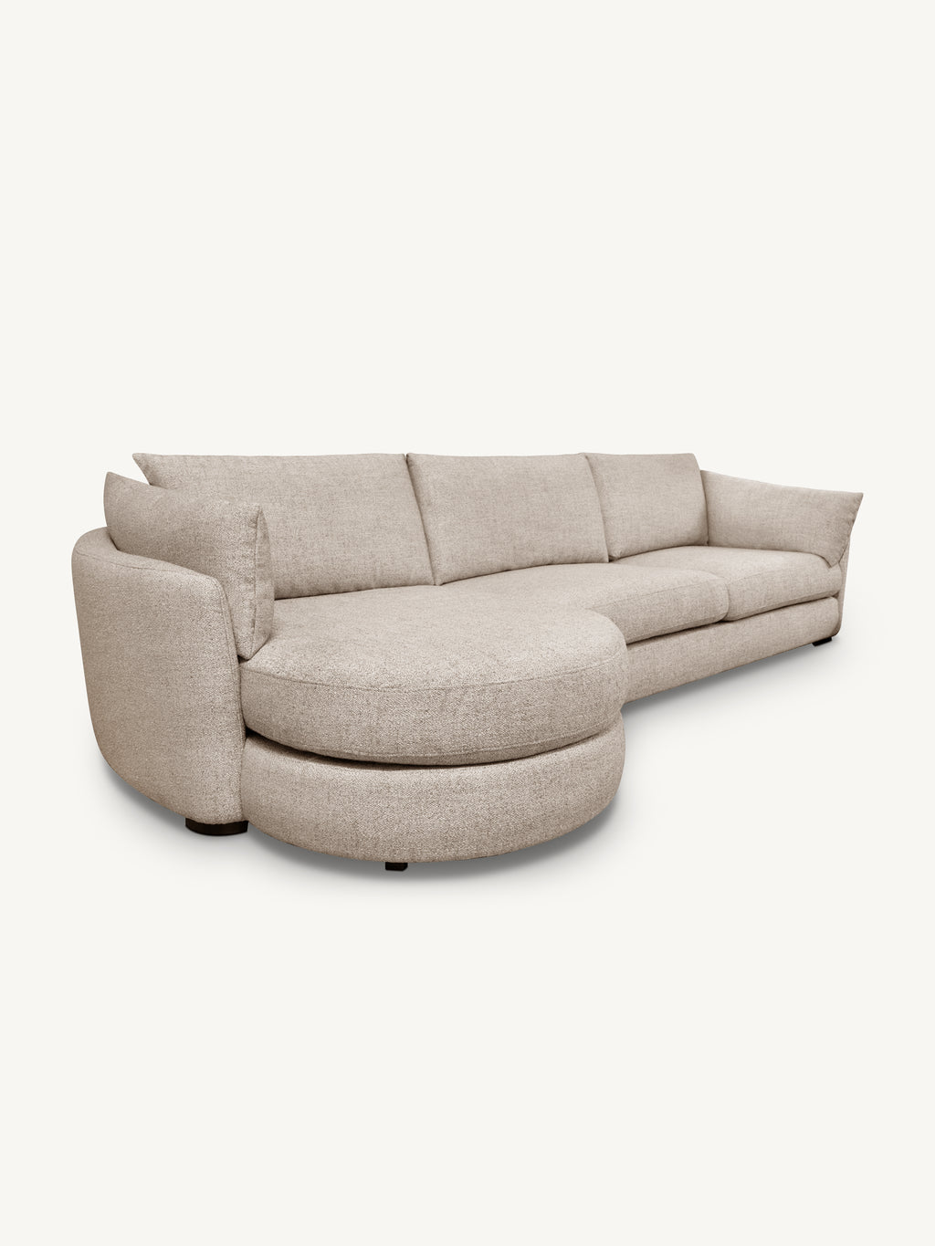 Sofa BILBAO lounge left 347x92x104cm sand