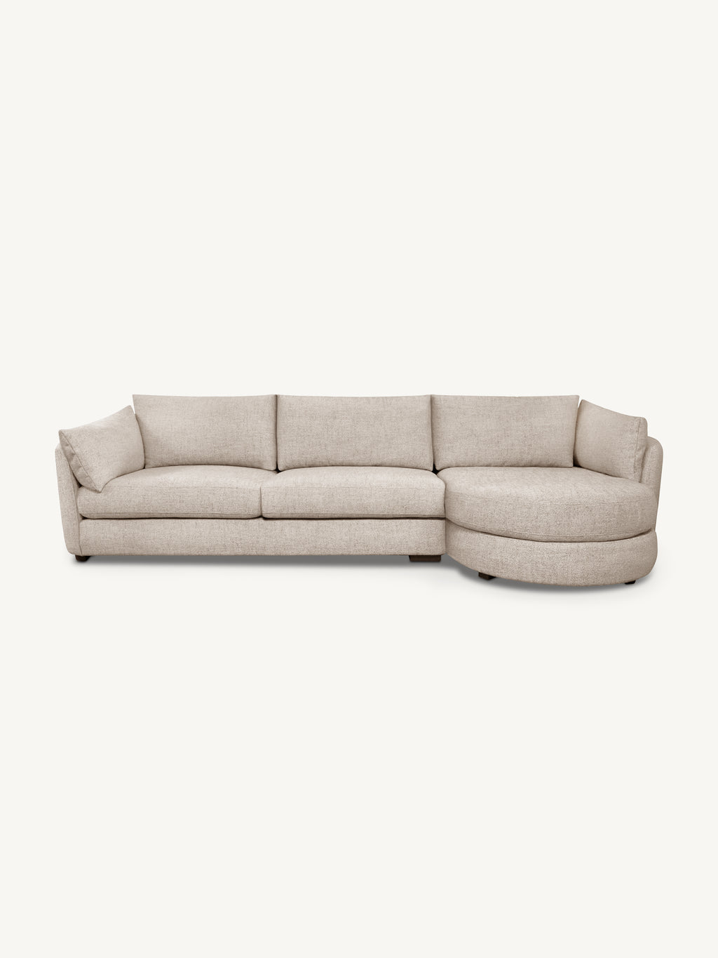 Sofa BILBAO lounge right 347x92x104cm sand