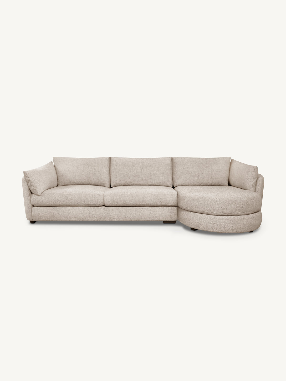 Sofa BILBAO lounge right 347x92x104cm sand