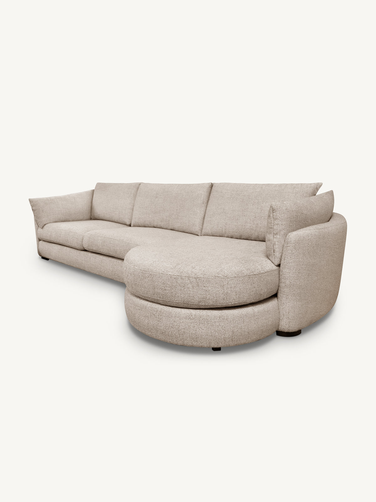 Sofa BILBAO lounge right 347x92x104cm sand