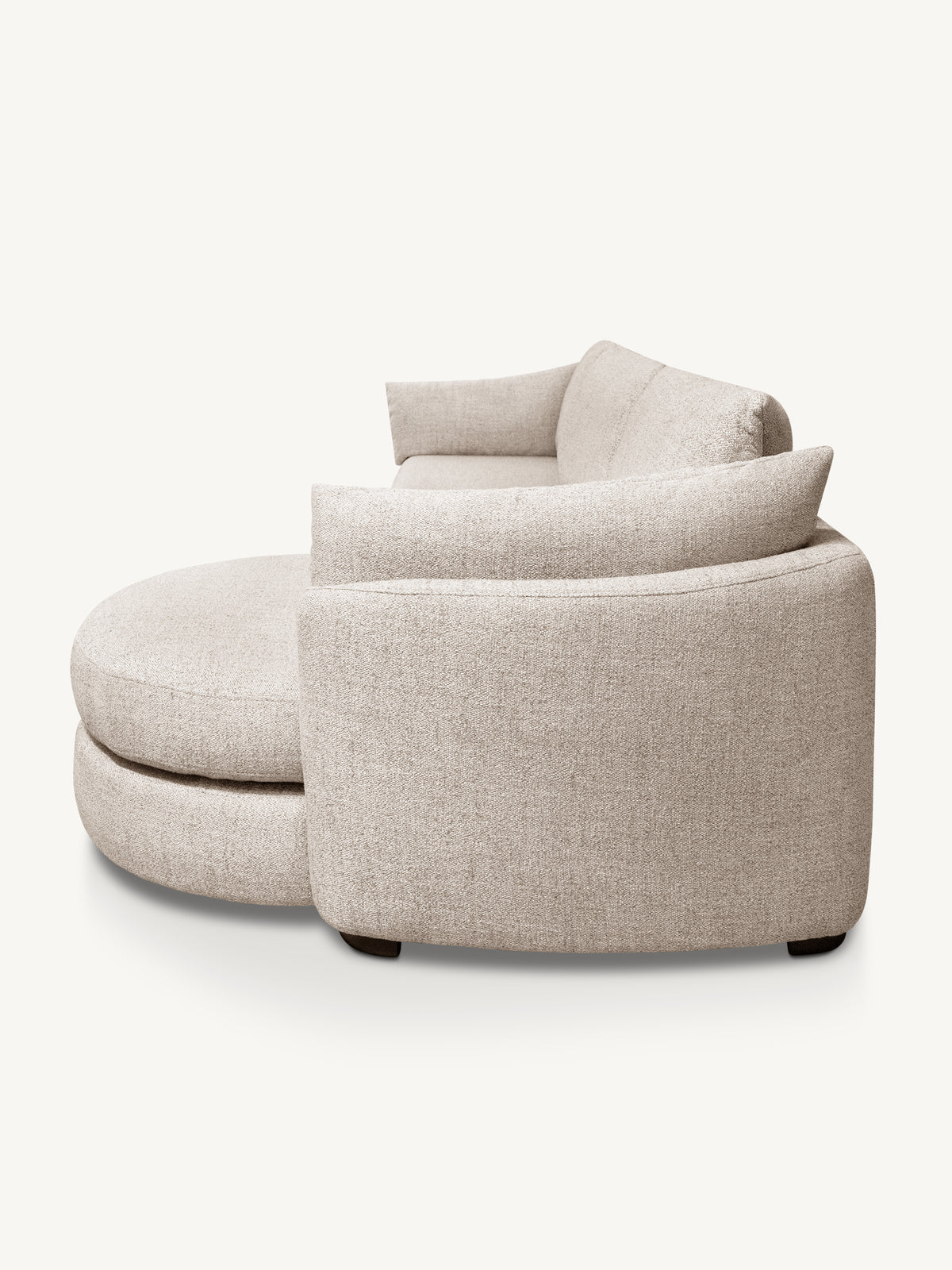 Sofa BILBAO lounge right 347x92x104cm sand