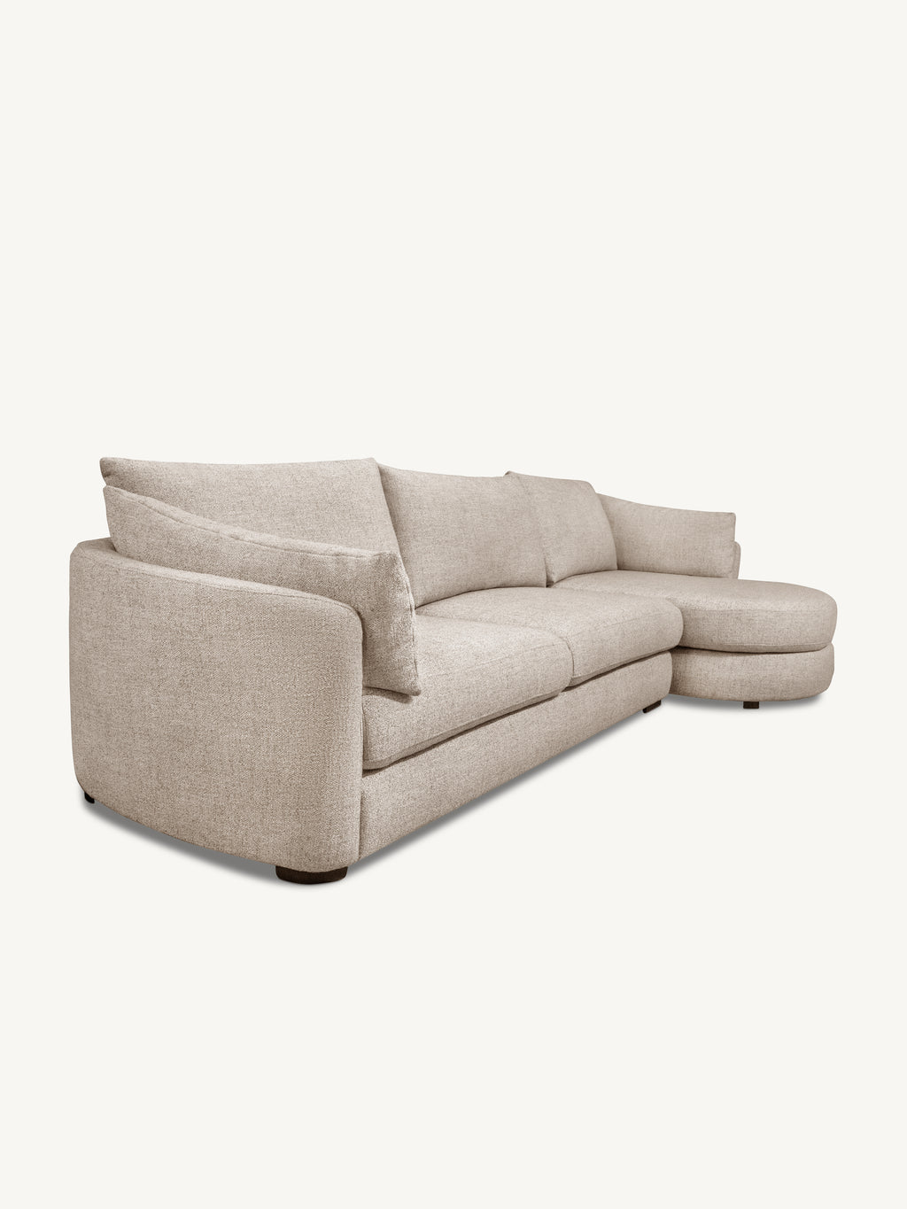 Sofa BILBAO lounge right 347x92x104cm sand