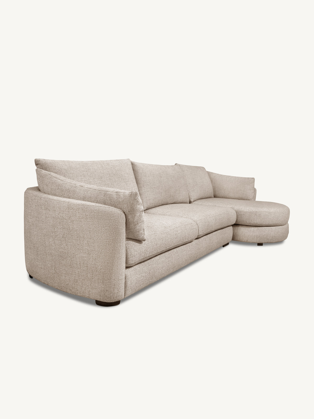 Sofa BILBAO lounge right 347x92x104cm sand
