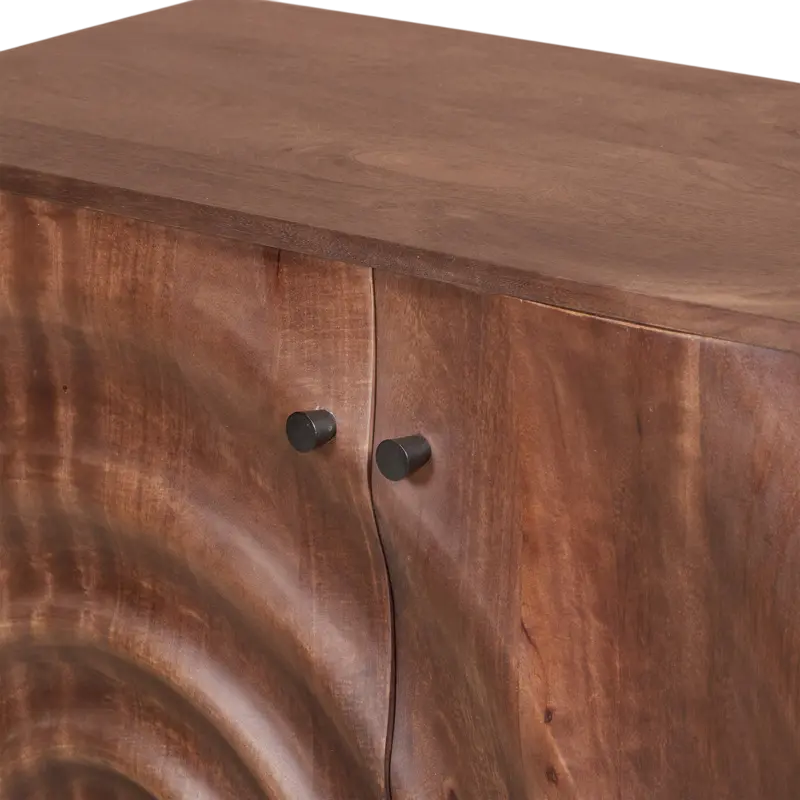 Cabinet Drop dark brown mango wood 100x40x83
