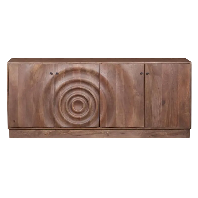 Cabinet Drop dark brown mango wood 200x40x83