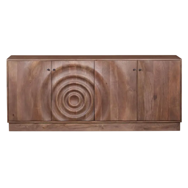 Cabinet Drop dark brown mango wood 200x40x83