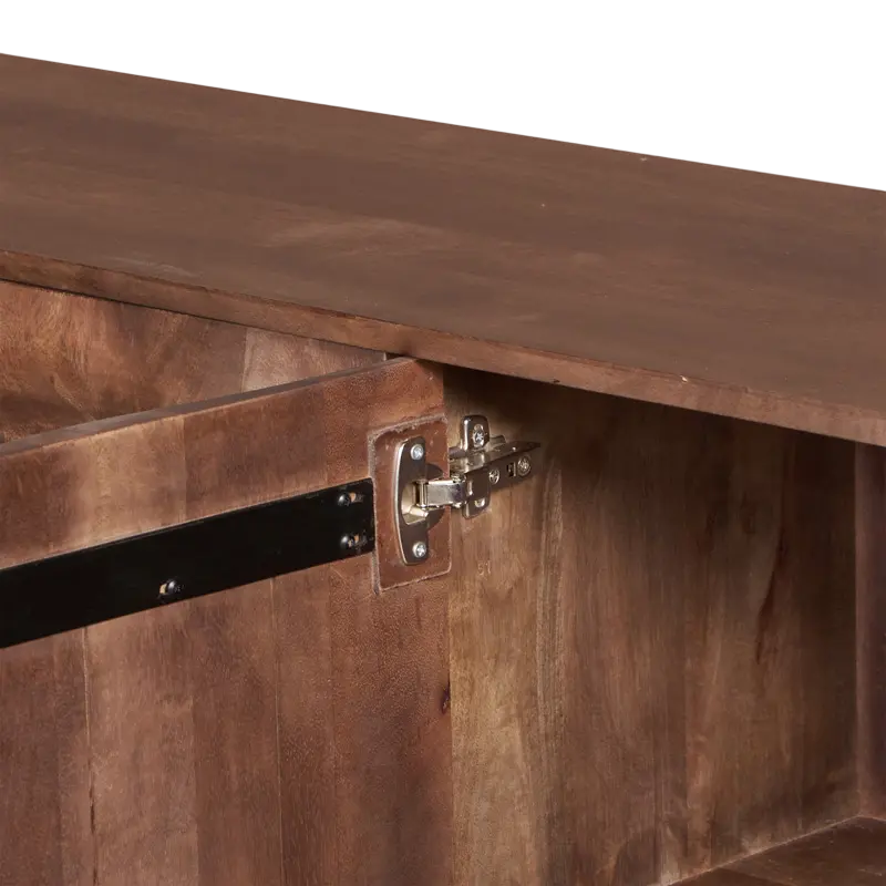 Cabinet Drop dark brown mango wood 200x40x83