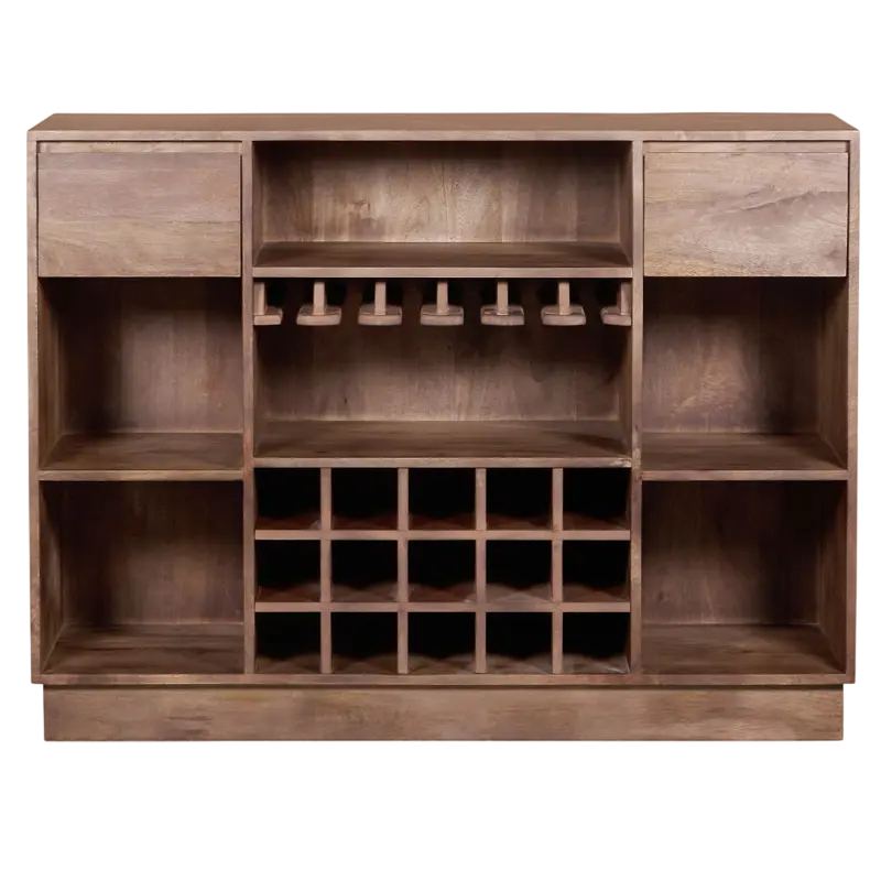 Bar counter Drop dark brown mango wood 138x43x103