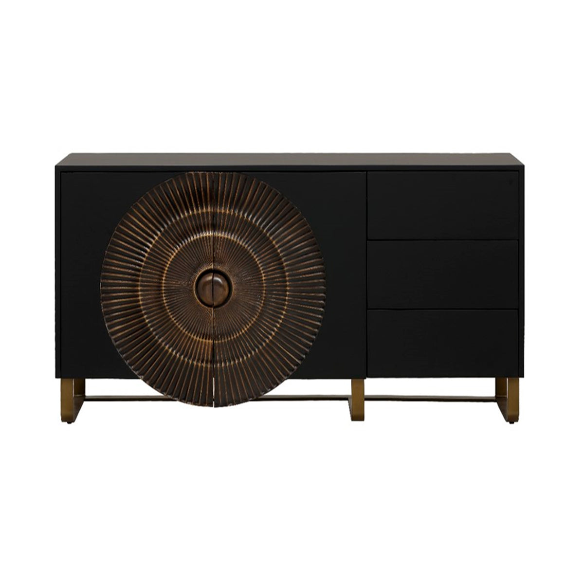 Sideboard BRASS ECLIPSE 150x40x80cm