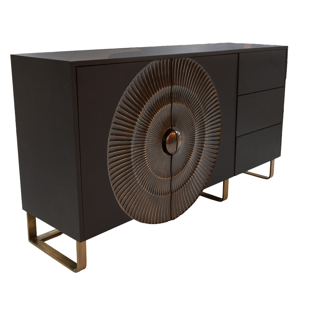 Sideboard BRASS ECLIPSE 150x40x80cm