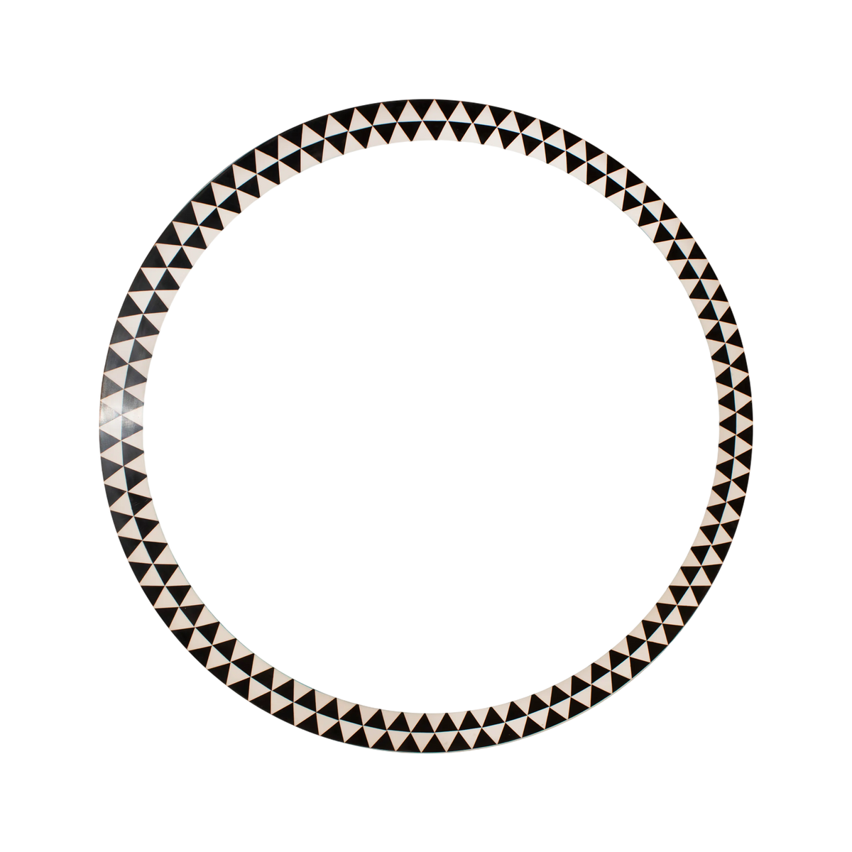 SALE Mirror round black/white RESIN 45x45x5