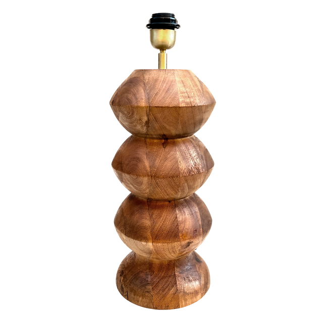 Table lamp mango wood 19x19x50