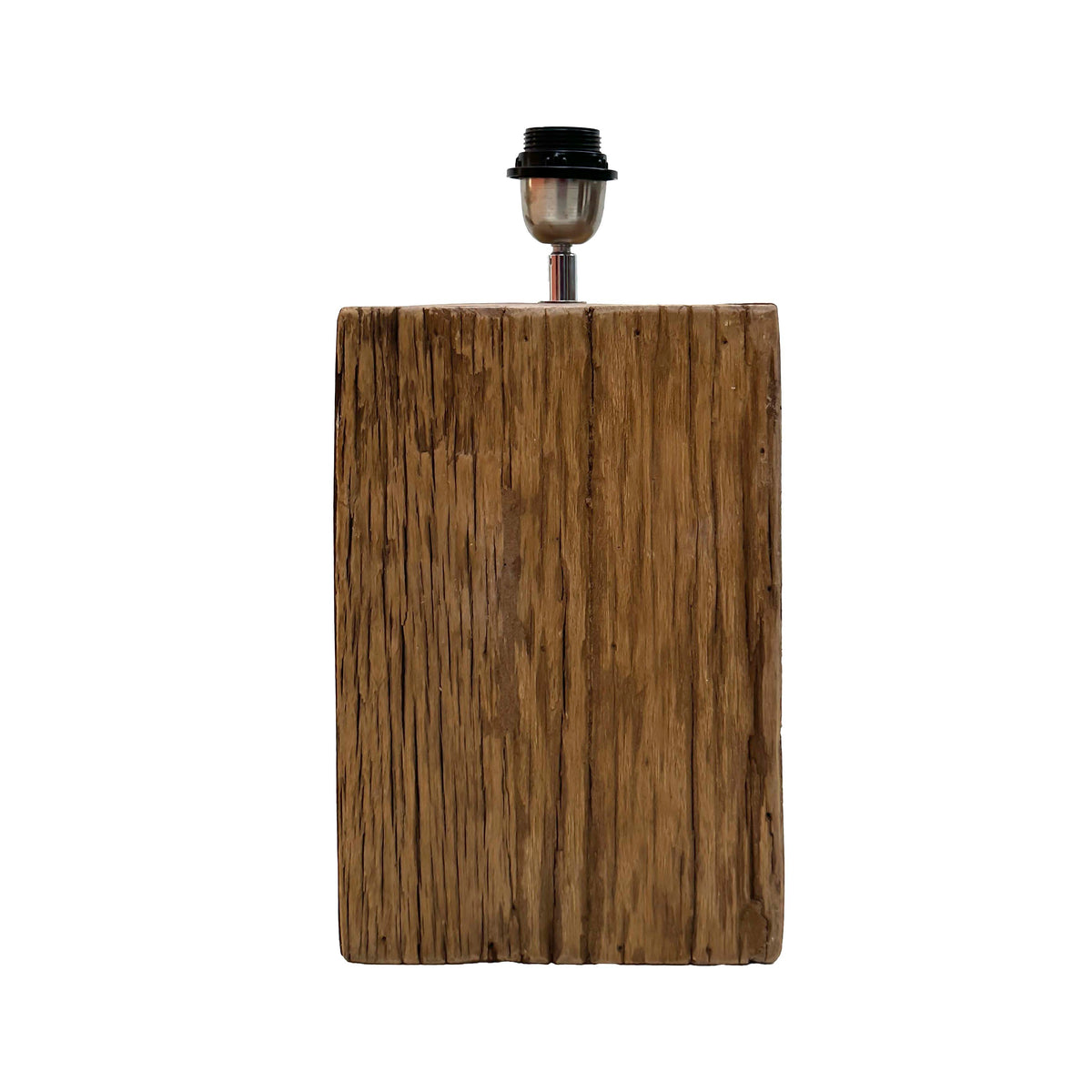 Table lamp recycled wood natural 20x15x40
