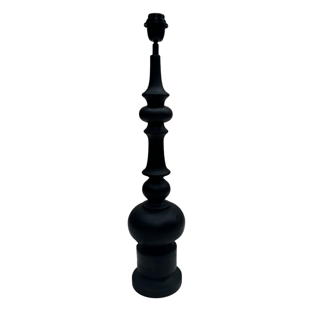 SALE Table lamp black mango wood 15x15x69