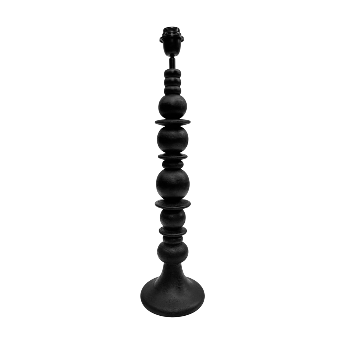 SALE Table Lamp black mango wood 18x18x68