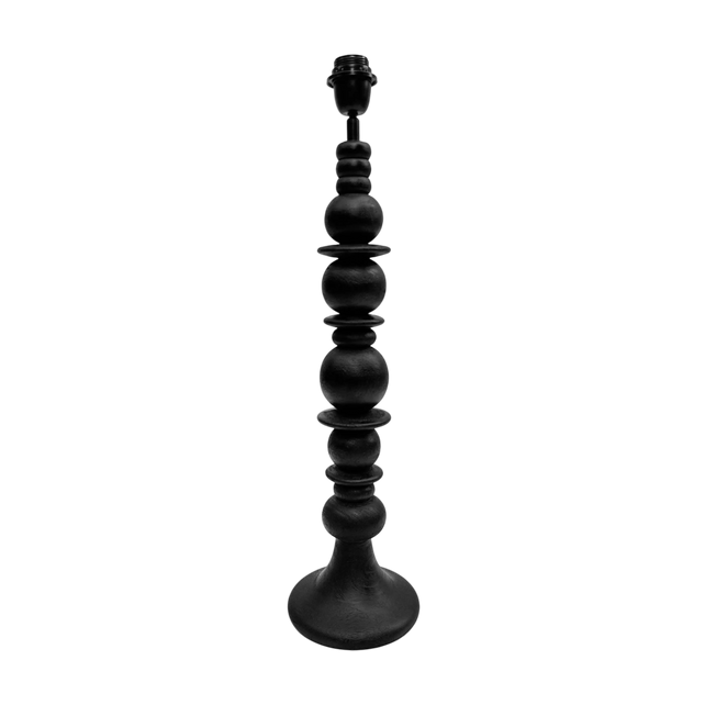 SALE Table Lamp black mango wood 18x18x68