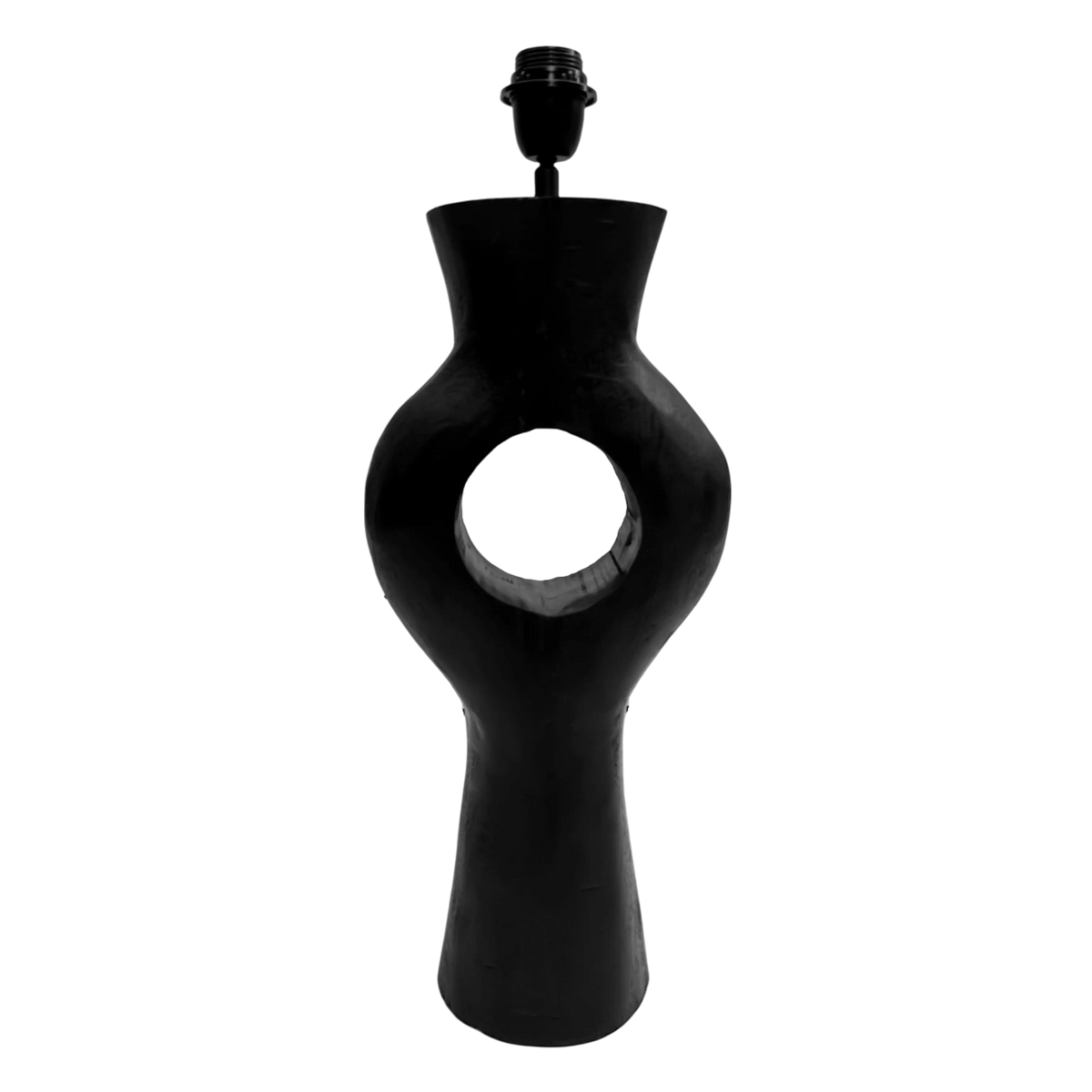 SALE Table Lamp black mango wood 23x23x59