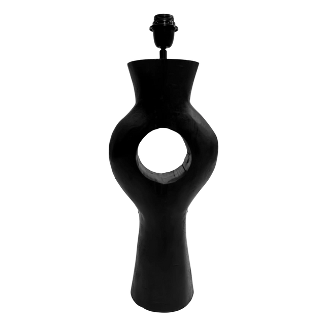 SALE Table Lamp black mango wood 23x23x59
