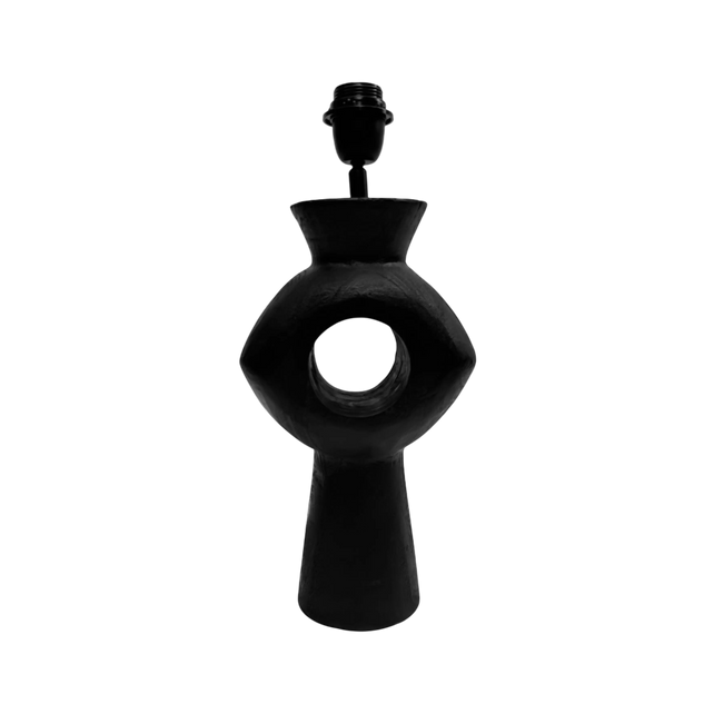 SALE Table lamp black mango wood 20x11x44