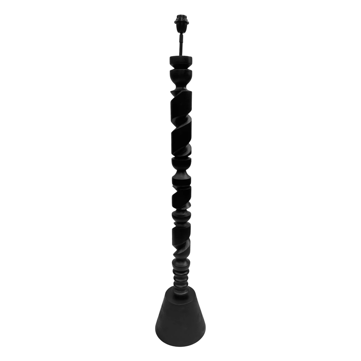 SALE Floor lamp black mango wood 27x27x144