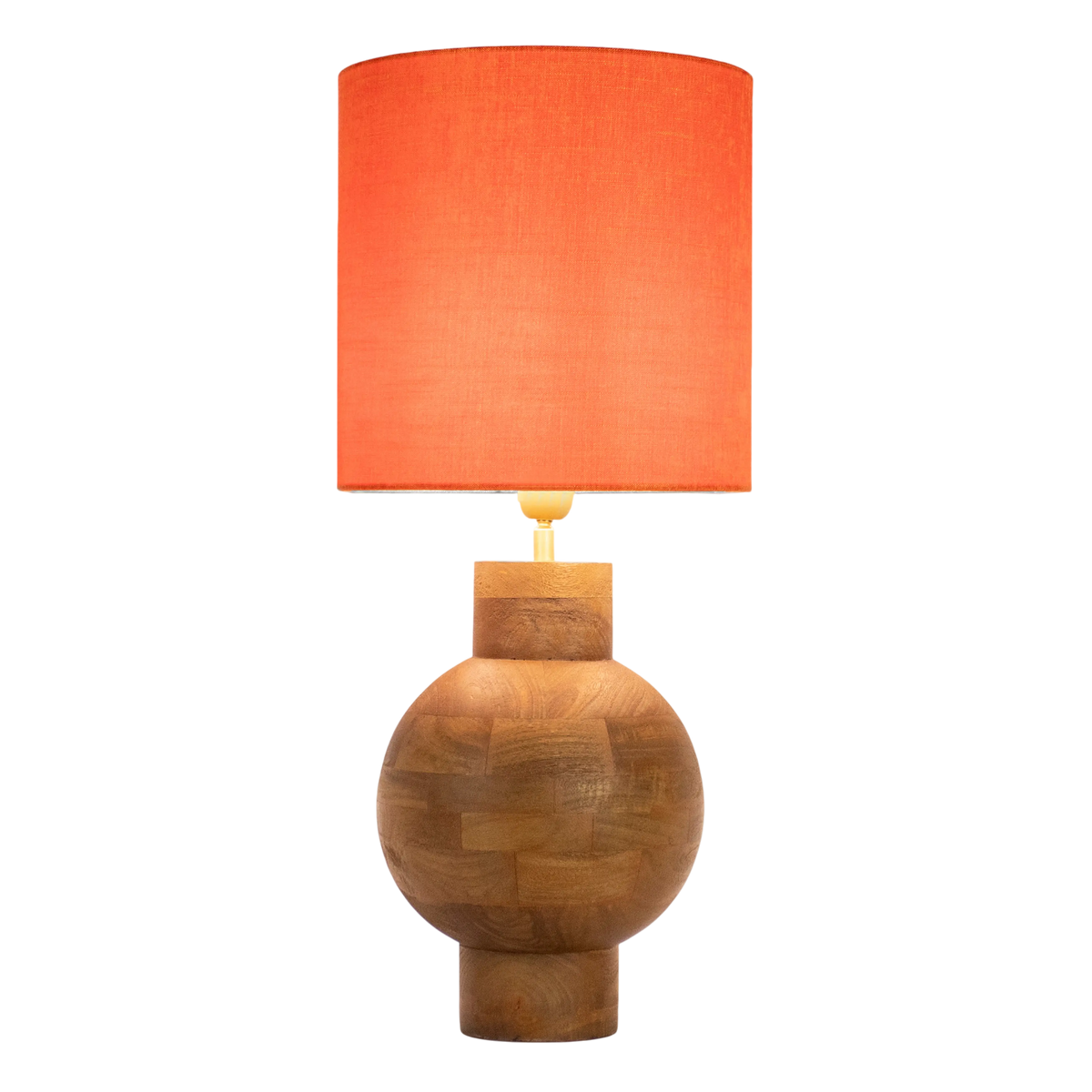 Table lamp  brown mango wood 30x30x50