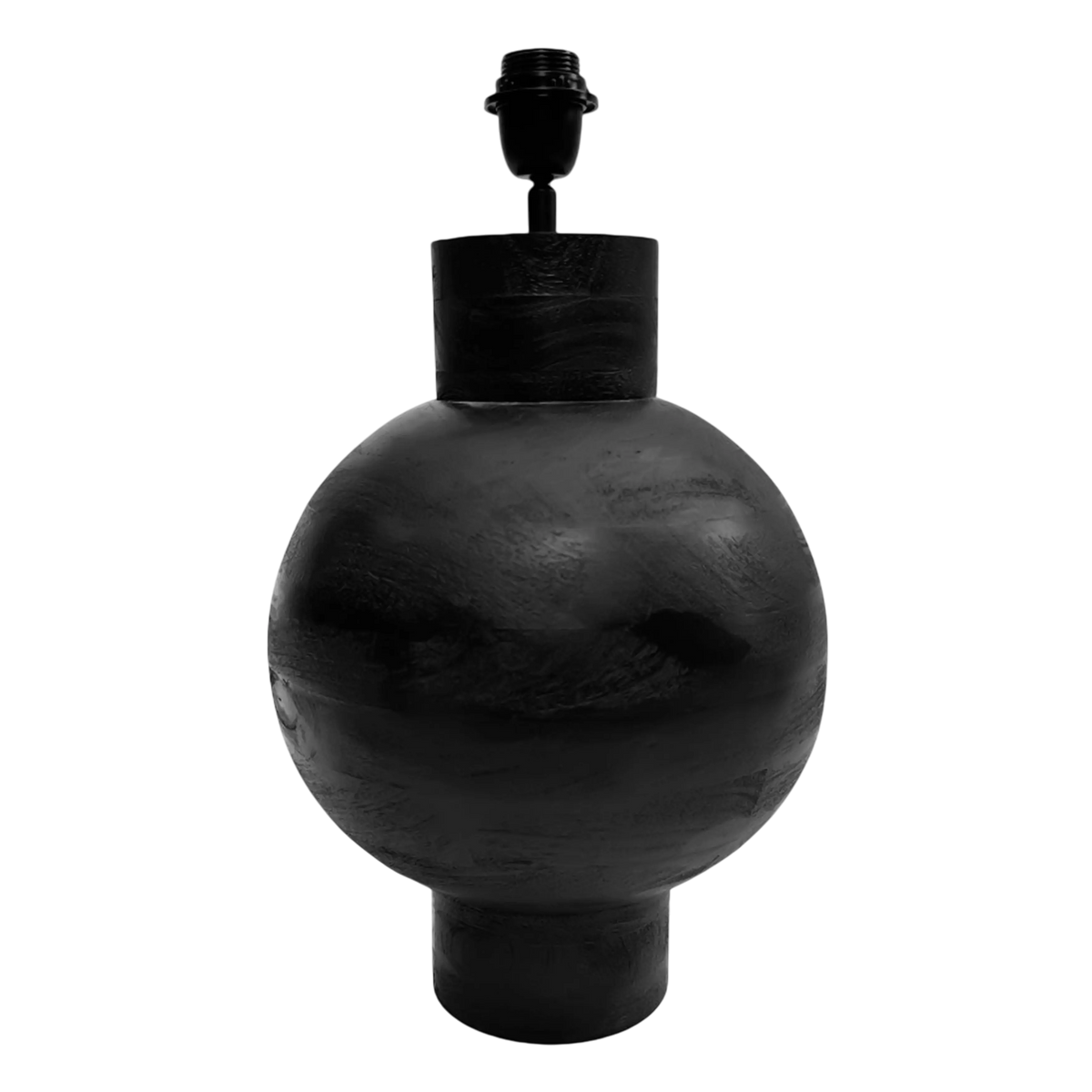 SALE Table lamp black mango wood 30x30x50