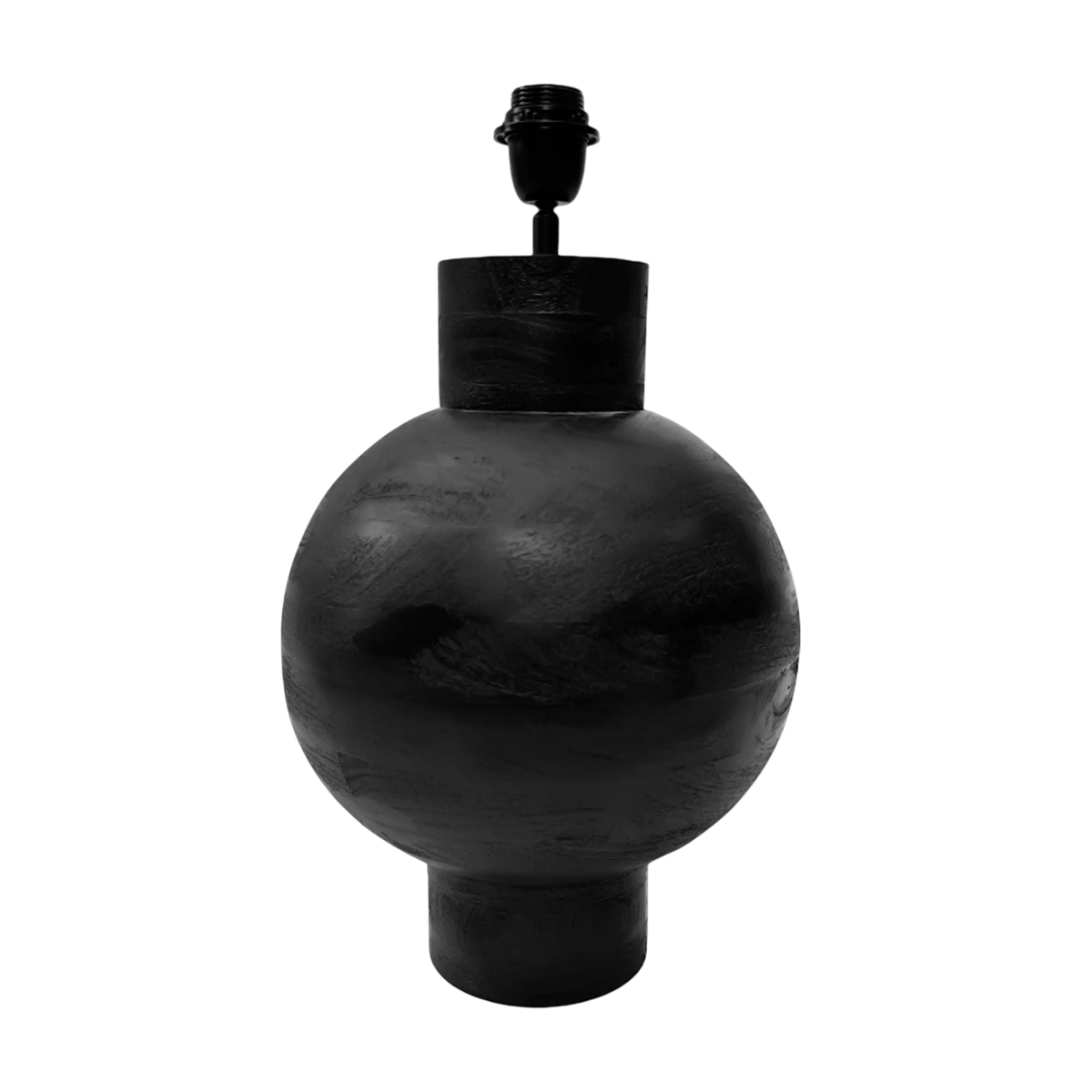 SALE Table lamp black mango wood 24x24x43