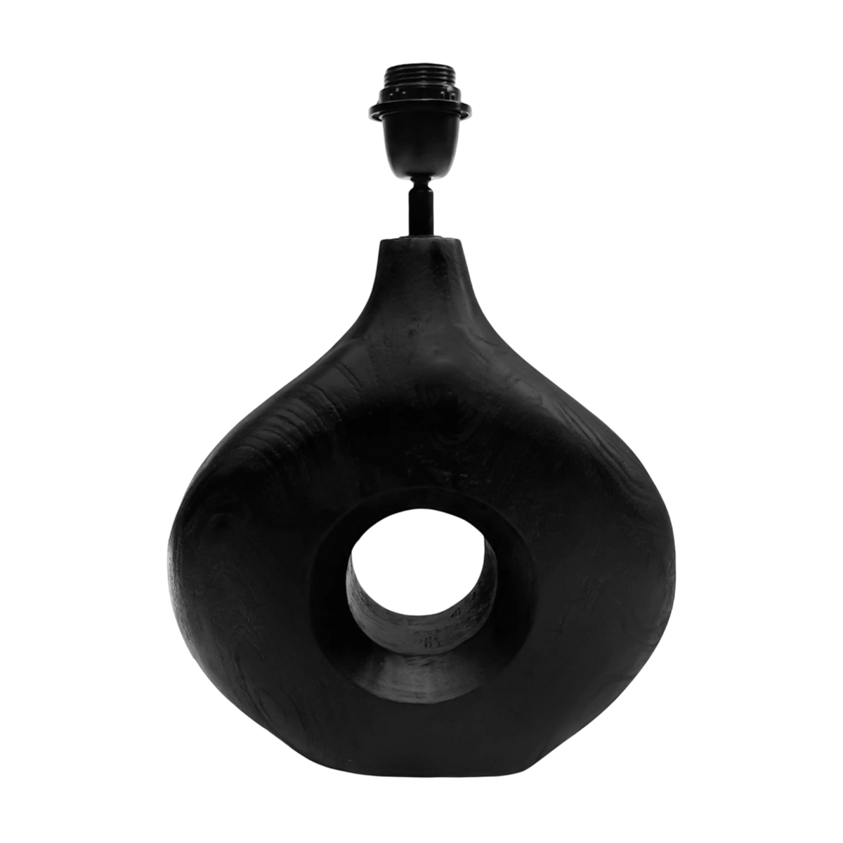 SALE Table lamp black mango wood 30x10x39