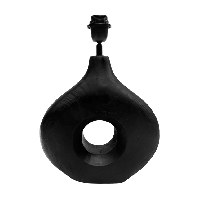 SALE Table lamp black mango wood 30x10x39