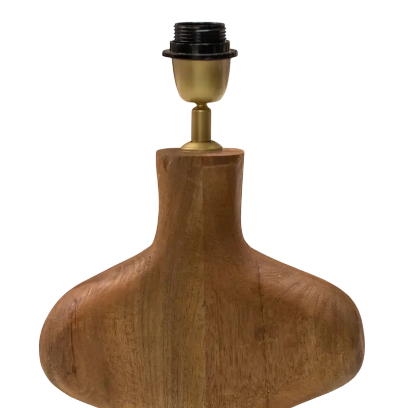 Table lamp brown mango wood 30x12x59